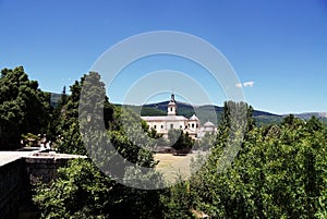 Beautiful shot of monastery of El Paular RascafrÃÂ­a in Spain photo