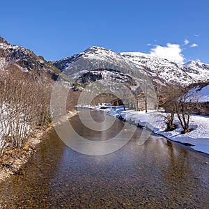 Beautiful shot of the natural scenery around the mountain range in More og Romsdal, Norway