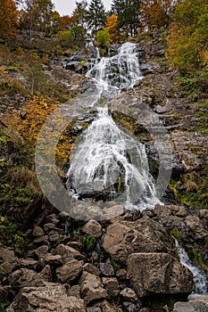 Beautiful shot of the picturesque Waterfall Todtnau in the Black Forest, Germany