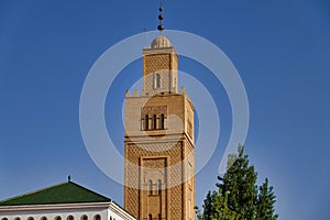 Beautiful shot of Rabat Royal mosque, Marocco