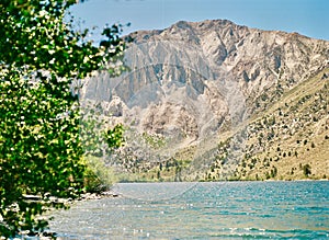 Beautiful shot of a seascape near a mountain during the day