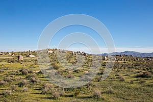 Beautiful shot of Spengler hills OHV area, California photo
