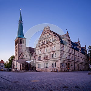 Beautiful shot of St. Nikolai Church in Hamelin, Germany