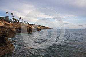 Beautiful shot from the Sunset Cliffs, San Diego, California