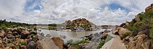 Beautiful shot of T B Dam Light House and View Point Hosapete India