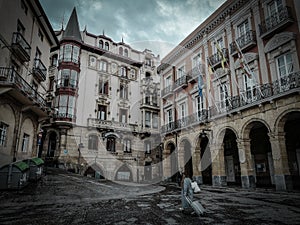 Beautiful shot of the Town Hall of Portugalete