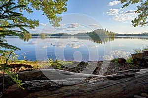 Beautiful shot of the Vihtijarvi Lake during the day in Southern Finland