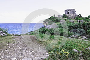 Beautiful shot of Zona Arqueologica de Tulum in Mexico photo