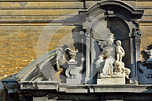 Beautiful shrine with Maria and jezus figure