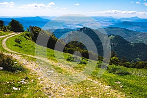 Beautiful sight from the top os Santo Domingo in Longas, Spain