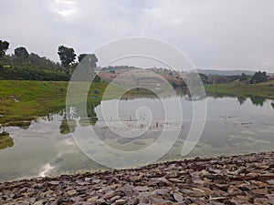 a beautiful sight when the water dam recedes