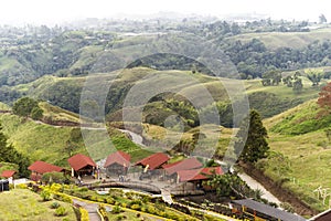 Beautiful Sights of Lookout of Filandia in Quindio, Colombia.