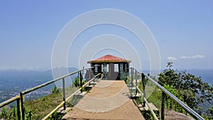 Beautiful sightseeing place Needle Rock view point or suicide point on a bright sunny day. Best hiking, trekking and hangout