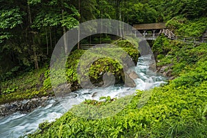 Beautiful Sigmund Thun Klamm gorge in Austria, Europe