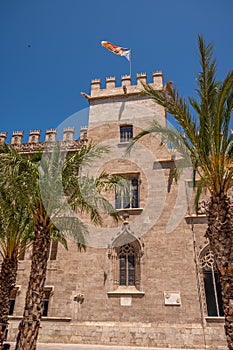 Beautiful Silk Exchange building in Valencia