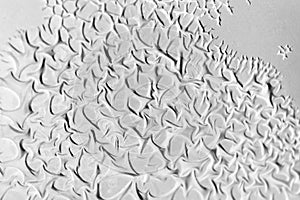 Beautiful silver pattern. Cracked surface painted in silver color