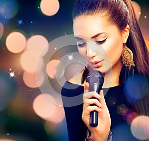 Beautiful Singing Girl photo