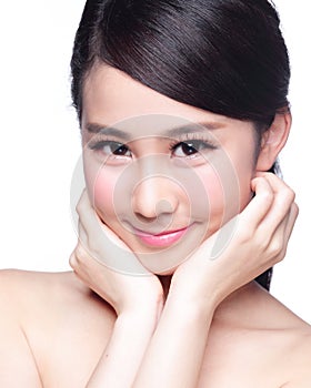 Beautiful Skin care woman Face