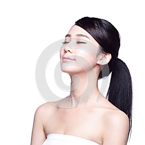 Beautiful Skin care woman Face