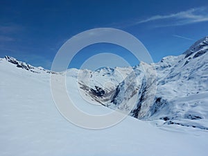 Beautiful skitouring day at grossvenediger in austria