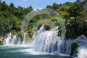 Beautiful Skradinski Buk Waterfall In Krka