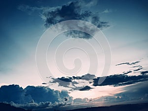 Beautiful sky in the afternoon