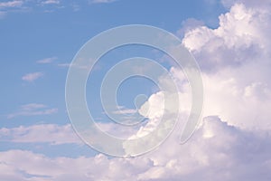 Beautiful of sky and cloud in bright white cloud and blue sky background wallpaper
