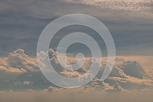 Beautiful sky with clouds background. The softness of the clouds and the brightness of the sky. Light blue background