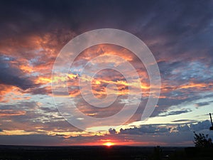 Beautiful sky with clouds
