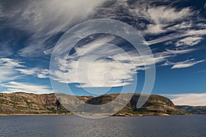 Beautiful sky at the Helgeland coast