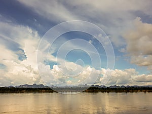 Beautiful sky and Mekong river