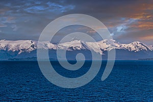 Beautiful Sky over Alaskan Mountain Range