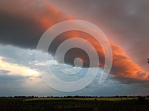 Beautiful sky after a thunderstorm