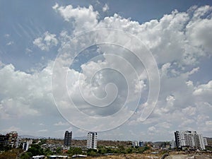 Beautiful sky view in Kothrud, Pune, Maharashtra. India