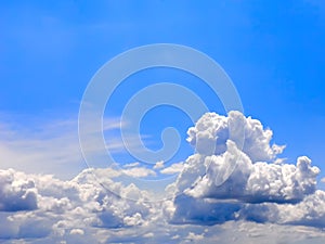 Beautiful sky with white clouds.