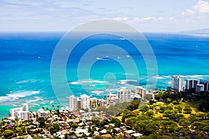 Beautiful Skyline of Oahu,Hawaii