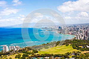 Beautiful Skyline of Oahu,Hawaii