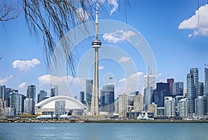 Beautiful Skyline view of Toronto downtown, Ontario, Canada