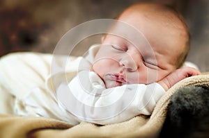 Beautiful sleeping baby