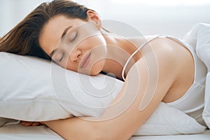 Beautiful sleeping woman