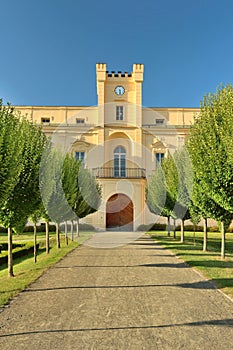 Beautiful Slezske Rudoltice castle in Czech republic