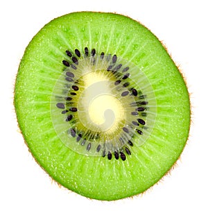 Beautiful slice kiwi