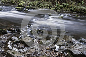 Beautiful slow shutter speed on waterfalls in south wales