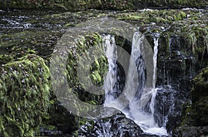 Beautiful slow shutter speed on waterfalls in south wales