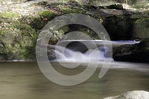 Beautiful slow shutter speed on waterfalls in south wales