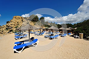 Beautiful small beach in Ibiza