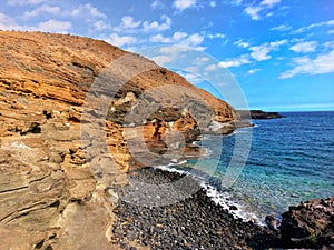 Beautiful small beach in Costa del Silencio, Tenerife, Spain photo