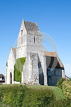 Beautiful small church in Normandy France.