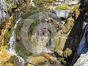 Beautiful small river near oeschinensee in kandersteg