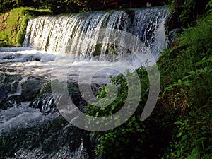 Water fall at a mill in missouri